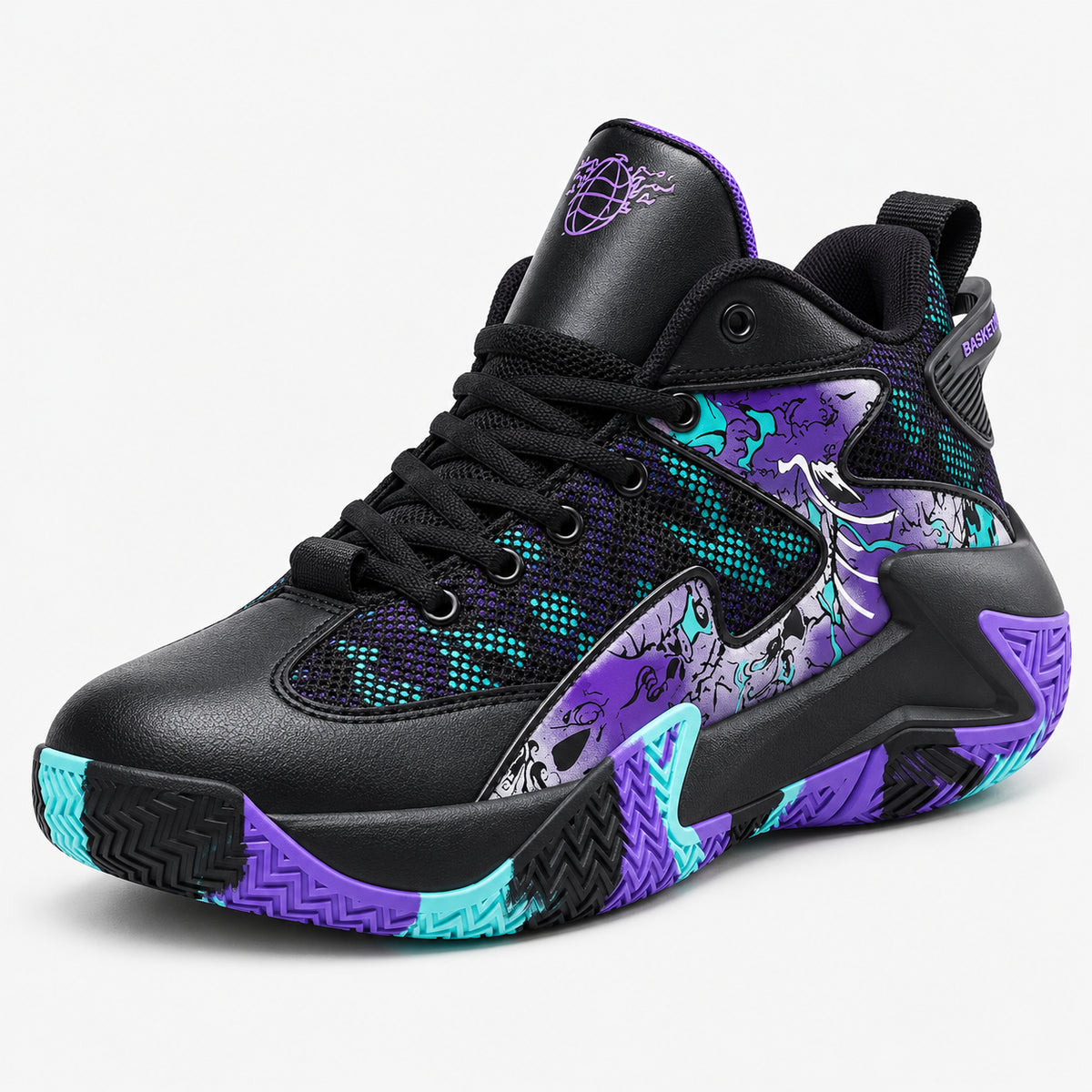 Grafite Original — Preto/Roxo — tres quartos #Cor_Preto/Roxo