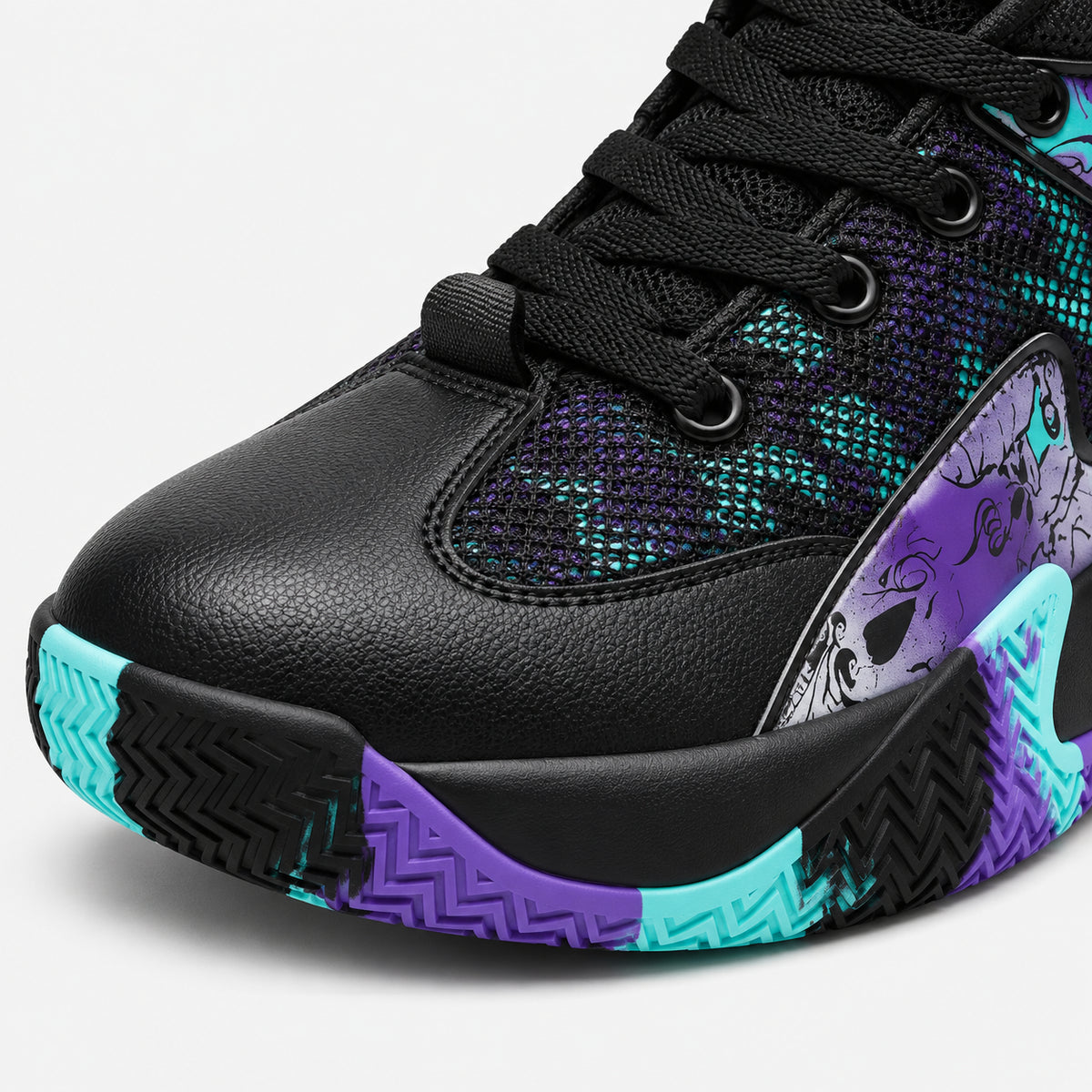 Grafite Original — Preto/Roxo — detalhe frente #Cor_Preto/Roxo