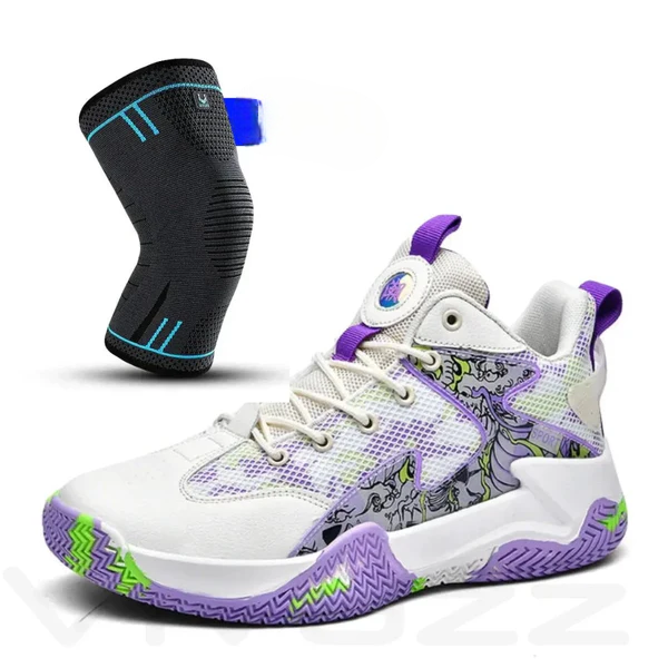 Kit Profissional: Tênis de Vôlei Grafite 3.0 + Joelheira de Compreensão