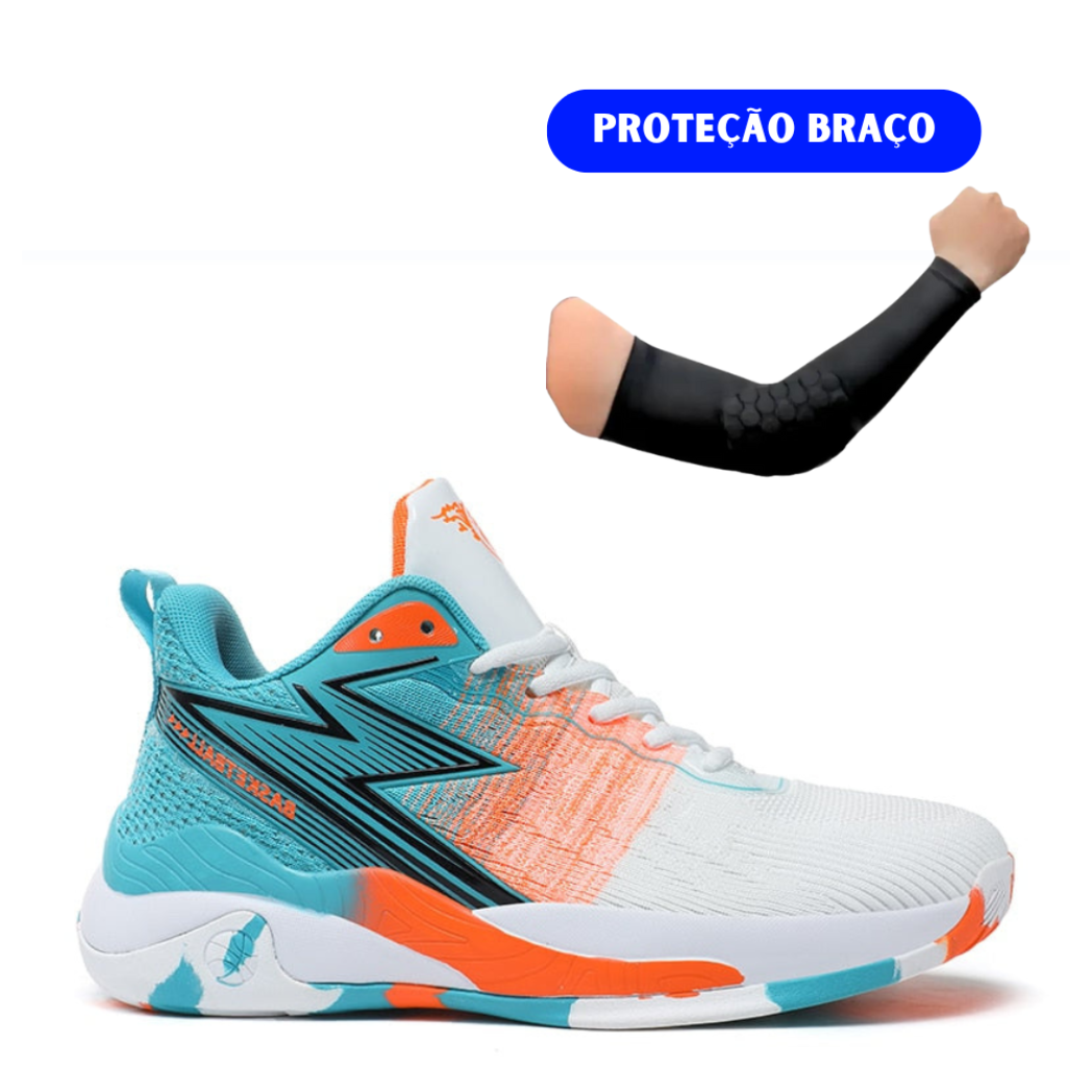 Kit Arm : Tênis Vôlei PassFor Original+ Manguito (Proteção de Braço)