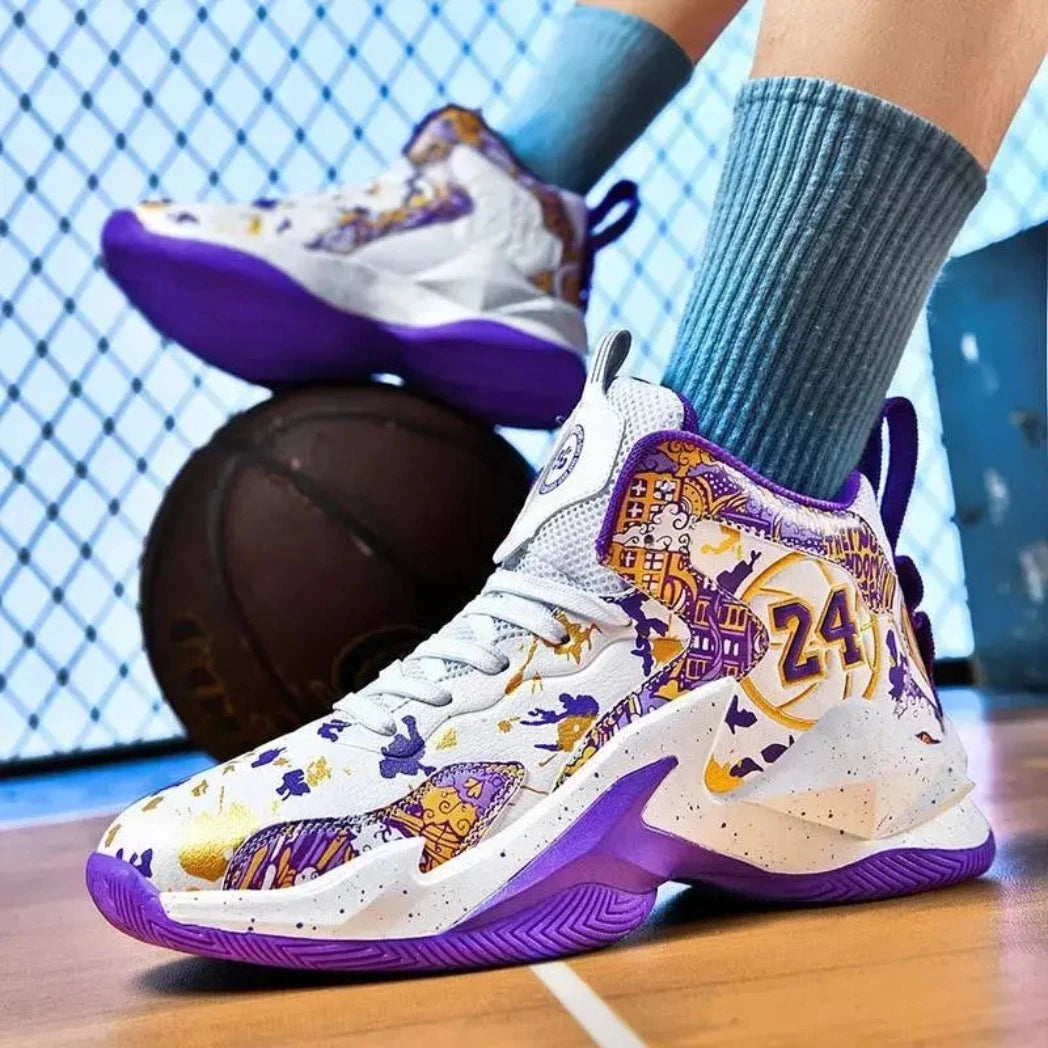 Tênis de Basquete Bounce 24 Original | Lançamento 2024-Branco/Roxo