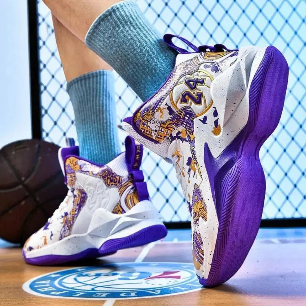 Tênis de Basquete Bounce 24 Original | Lançamento 2024-Branco/Roxo