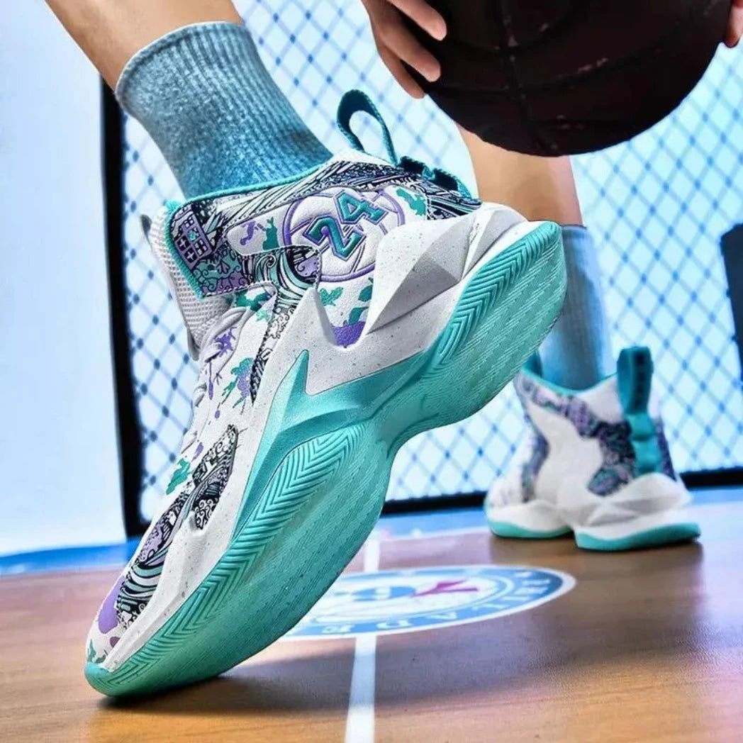 Tênis de Basquete Bounce 24 Original | Lançamento 2024-Branco/Azul Bebê