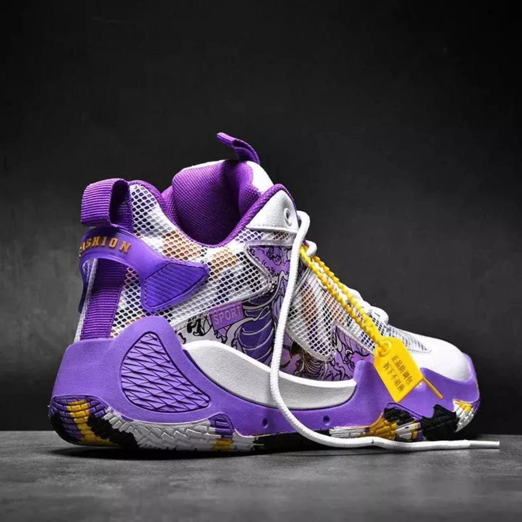 Tênis de Basquete Grafite 2.0 | Lançamento 2024-Branco/Roxo