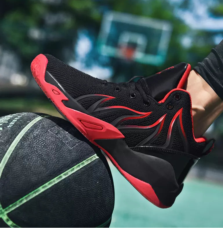 Tênis de Basquete SlamGuardian Original | Proteja sua Vitória no Basquete-Preto/Vermelho