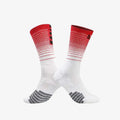 Meia Profissional de Esportes Cano Médio - Branco/Vermelho