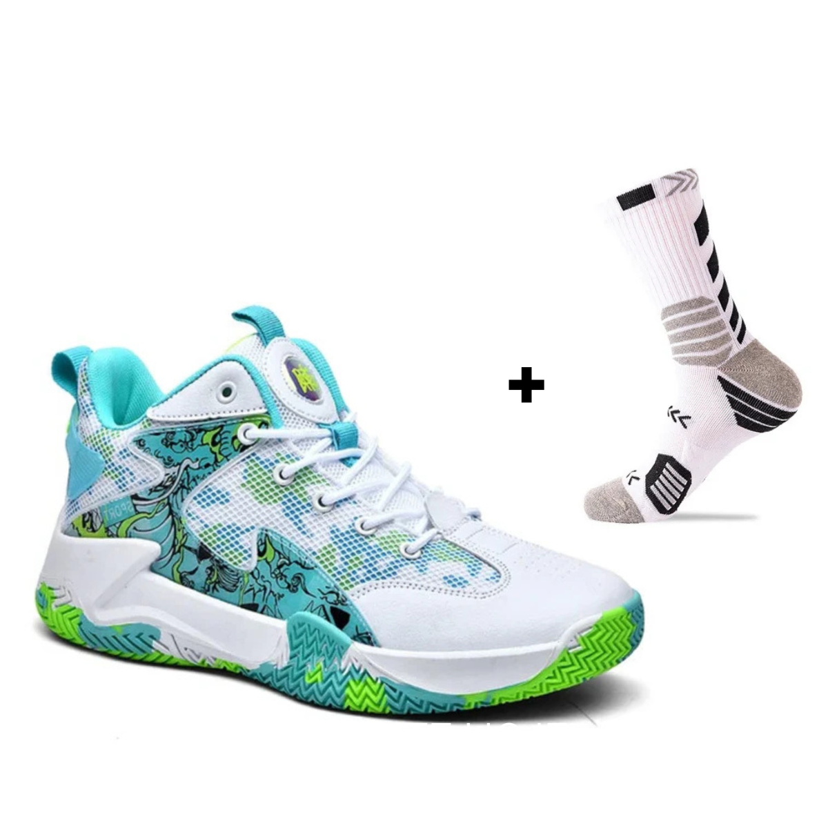 BF - Tênis de Vôlei e Basquete Grafite 3.0+ Meias de Brinde