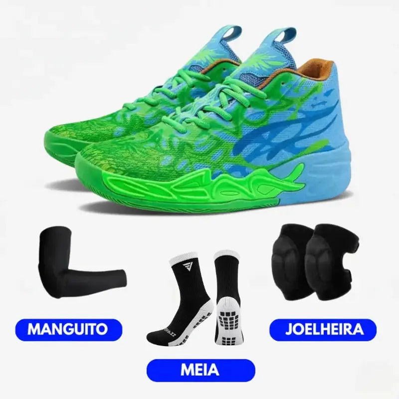 KIT Tênis de Vôlei Impact Blaze + Joelheira + Meia + Manguito
