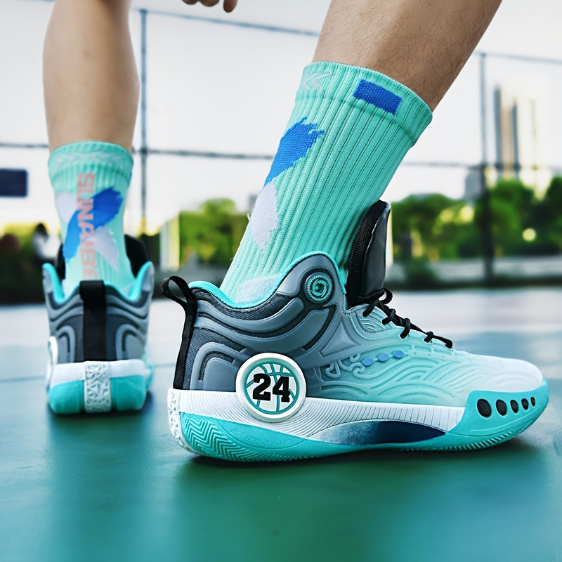 Tênis de Basquete TurboGrid 24 | Estabilidade Profissional, Tração Máxima-Preto/Verde