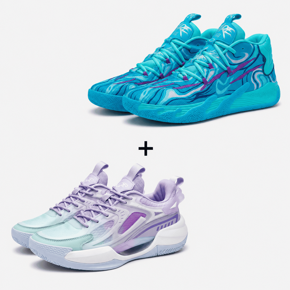 Kit 2 Pares de Tênis  - Vôlei e Basquete Aerodunk + PowerGrip | Respirável e Alto Impacto