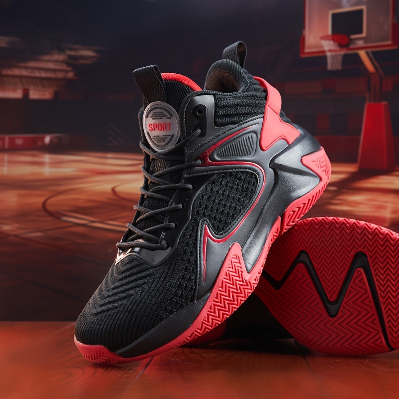 Tênis de Basquete FlameStep Pro | Respirável e  Máxima Absorção de Impacto- Vermelho