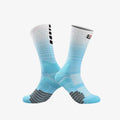 Meia Profissional de Esportes Cano Médio - Azul/Branco