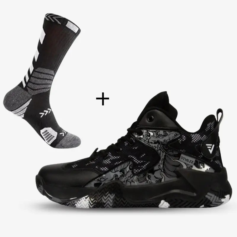 BF - Tênis de Vôlei e Basquete Grafite Original + Meias de Brinde