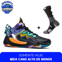 BF - Tênis de Vôlei e Basquete High Fashion + Meias de Brinde