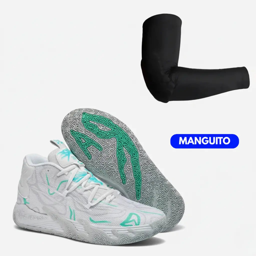 KIT Tênis de Vôlei AeroDunk + Manguito-Branco