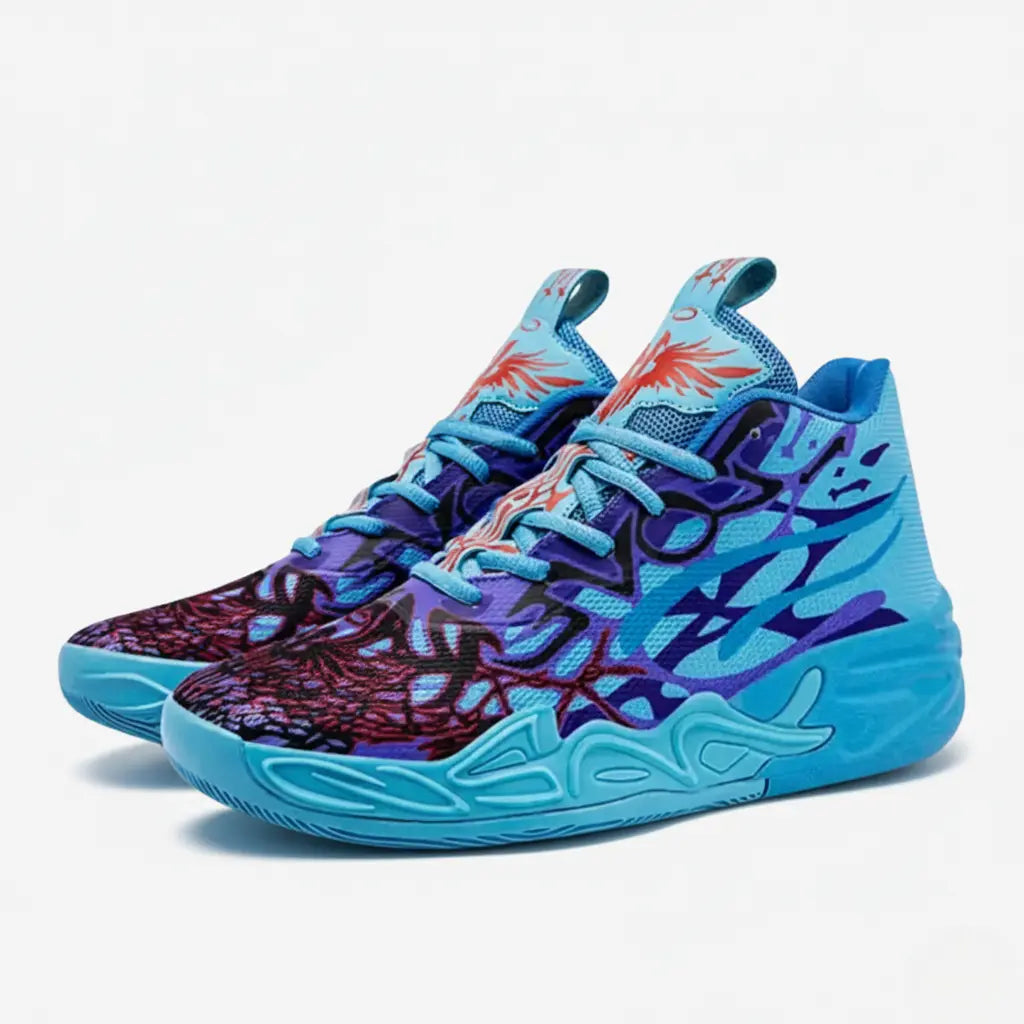 KIT Tênis de Vôlei Impact Blaze + Joelheira Grátis-Azul/Roxo