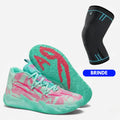 KIT Tênis de Vôlei e Basquete AeroDunk + Joelheira Grátis - Verde/Rosa