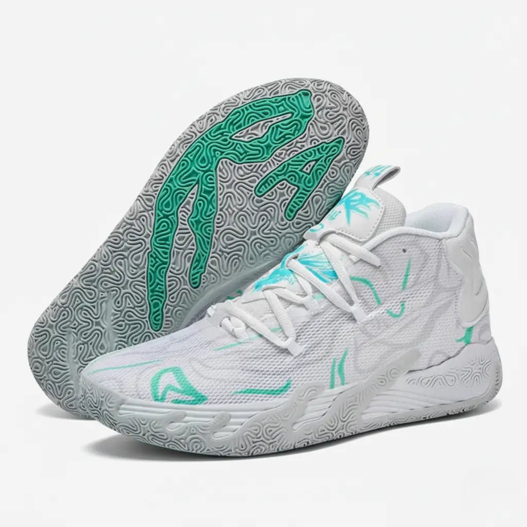 BF - Tênis de Vôlei e Basquete AeroDunk Original + Meias de Brinde-Branco