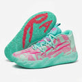 Tênis de Vôlei e Basquete AeroDunk Original + Meias de Brinde - Verde/Rosa