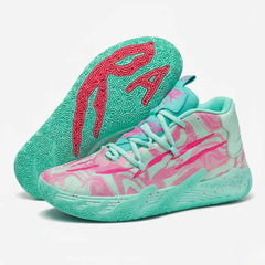 Tênis de Vôlei e Basquete AeroDunk Original + Meias de Brinde - Verde/Rosa