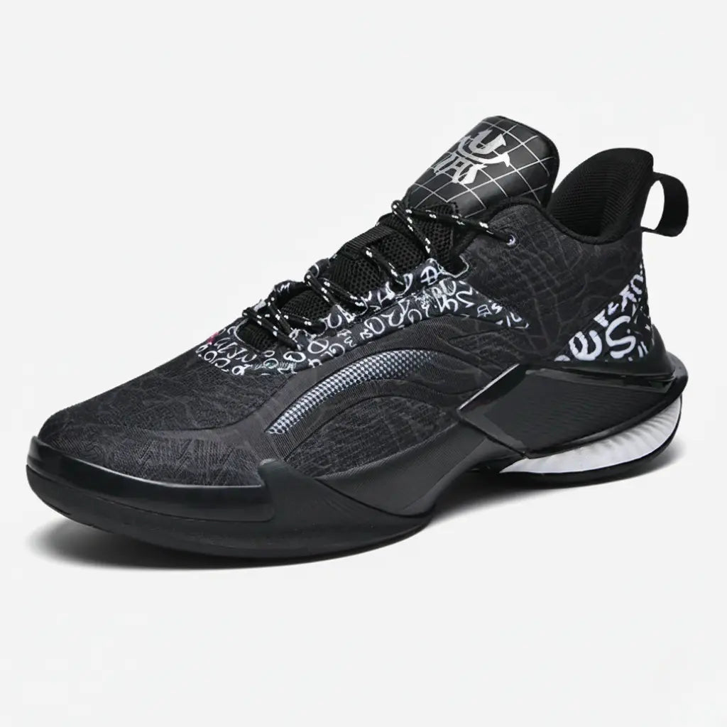 Tênis de Basquete e Vôlei Bounce Pro | Amortecimento Duplo e Grip Antiderrapante- Preto