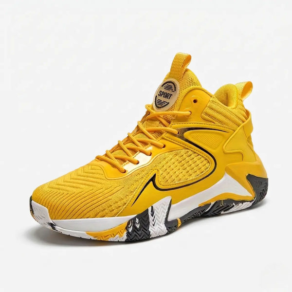 Tênis de Basquete FlameStep Pro | Respirável e  Máxima Absorção de Impacto- Amarelo