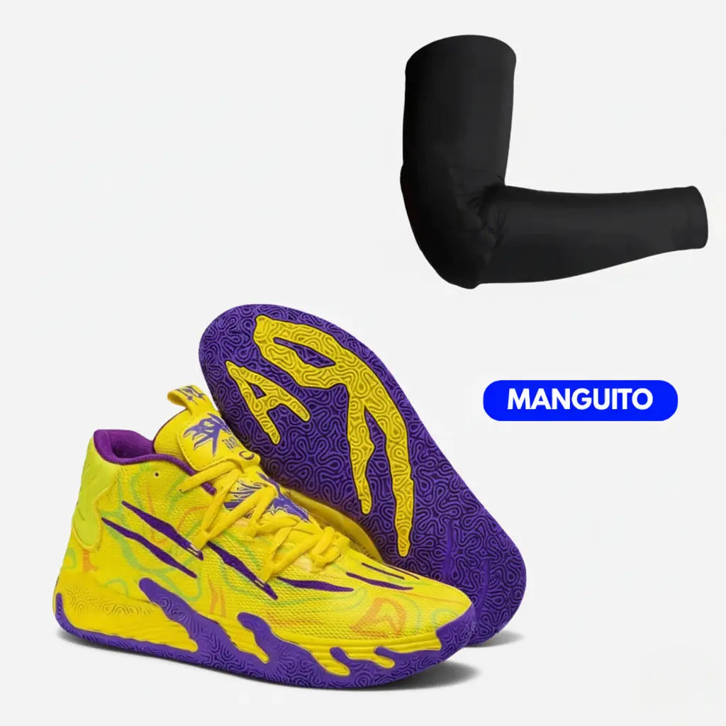 KIT Tênis de Vôlei AeroDunk + Manguito-Amarelo