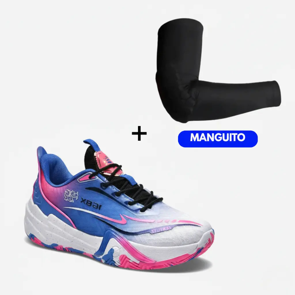 KIT Tênis de Vôlei Flex 168X + Manguito-Azul Escuro