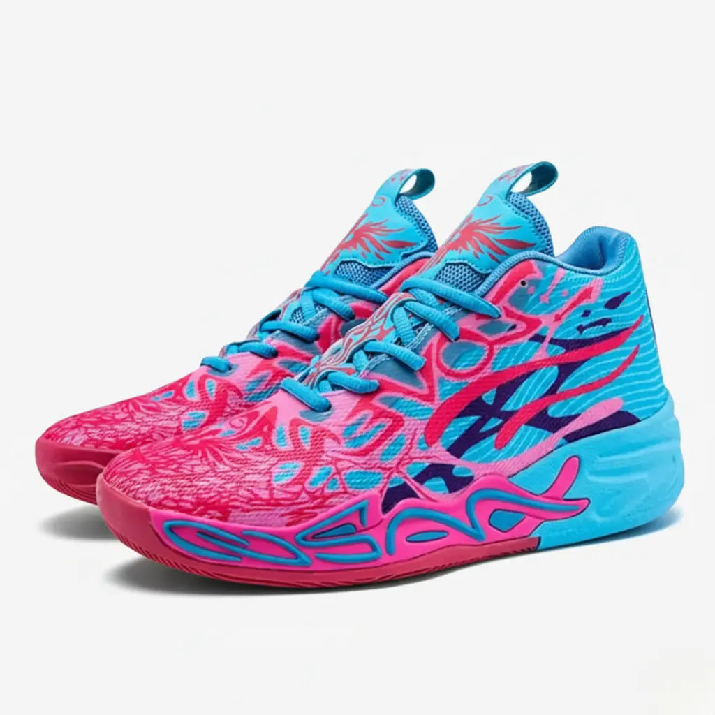 KIT Tênis de Vôlei Impact Blaze + Joelheira de Brinde-Azul/Rosa