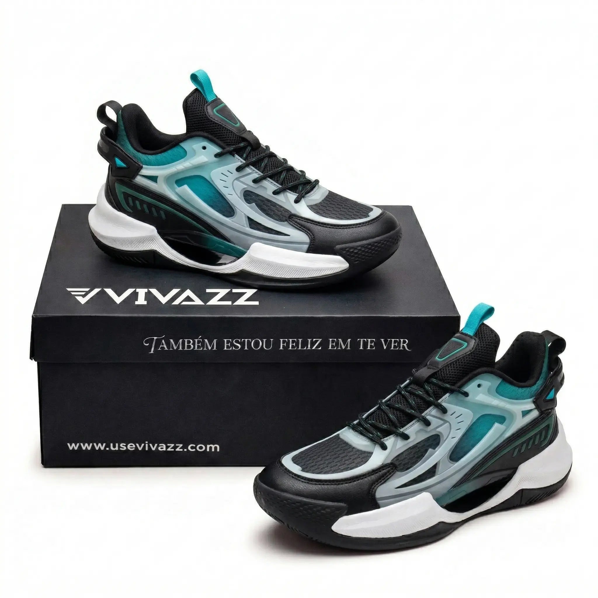BF - Tênis de Vôlei e Basquete PowerGrip + Meias de Brinde