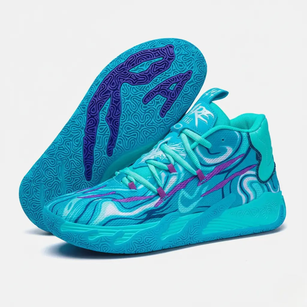 Tênis de Basquete AeroDunk - Vivazz - Azul Bebê