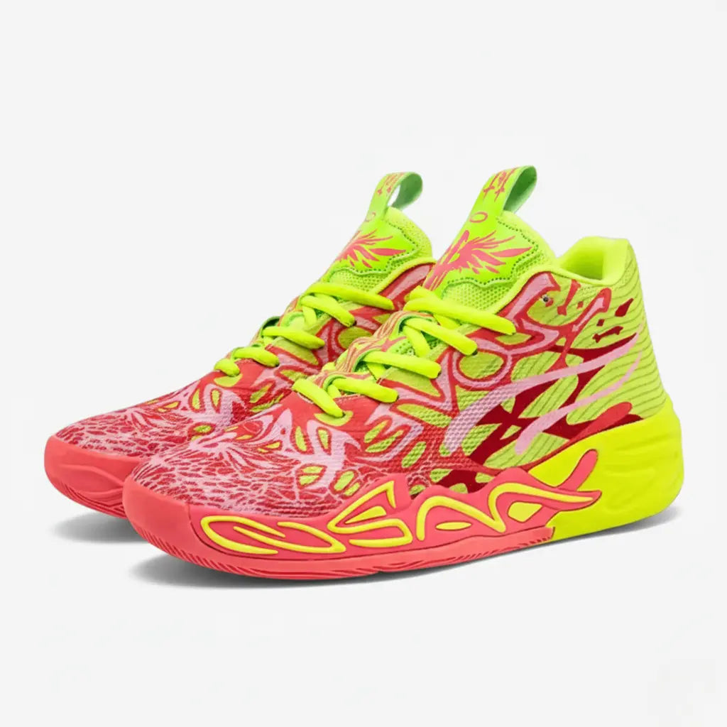KIT Tênis de Vôlei Impact Blaze + Joelheira Grátis-Vermelho/Amarelo