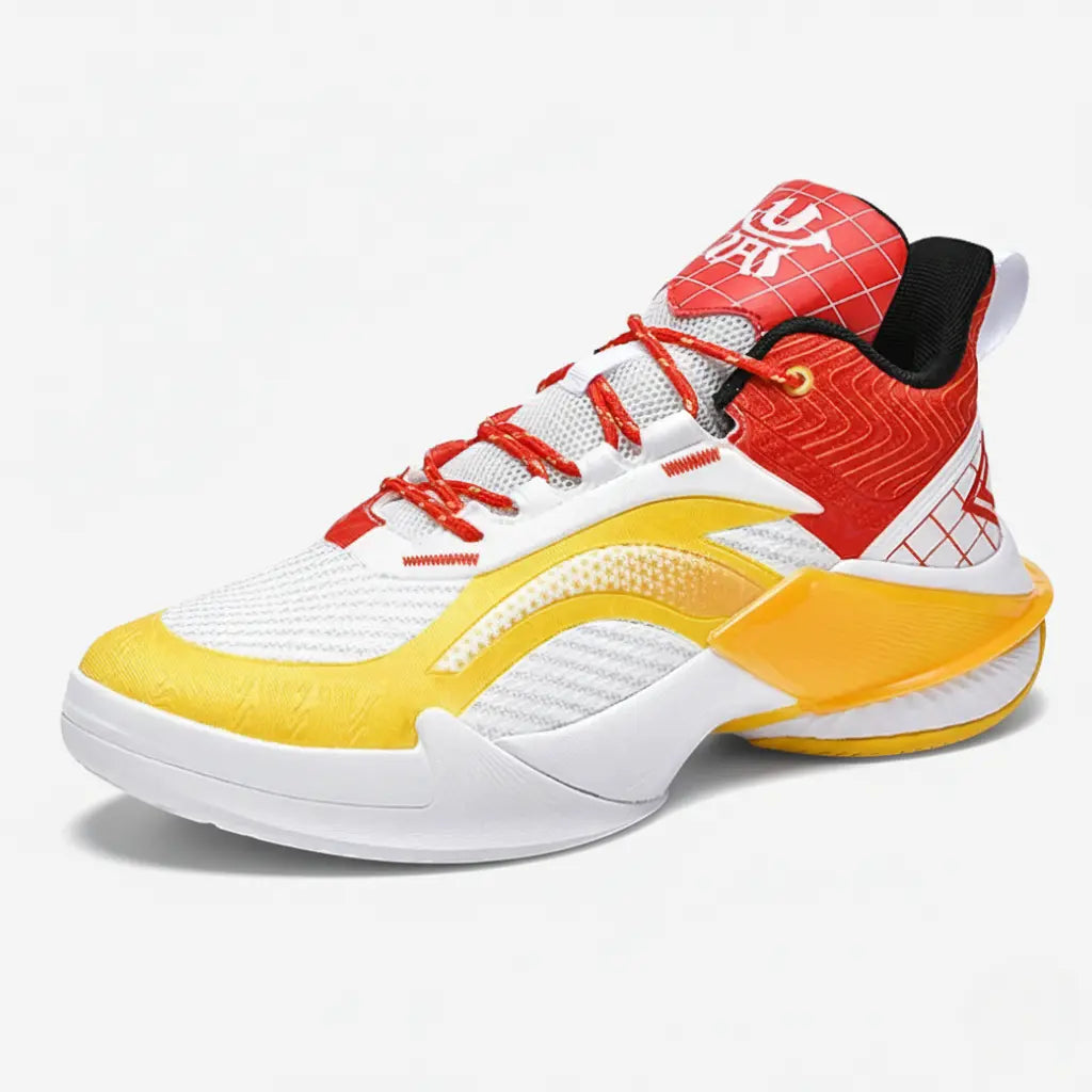 Tênis de Basquete e Vôlei Bounce Pro | Amortecimento Duplo e Grip Antiderrapante- Amarelo