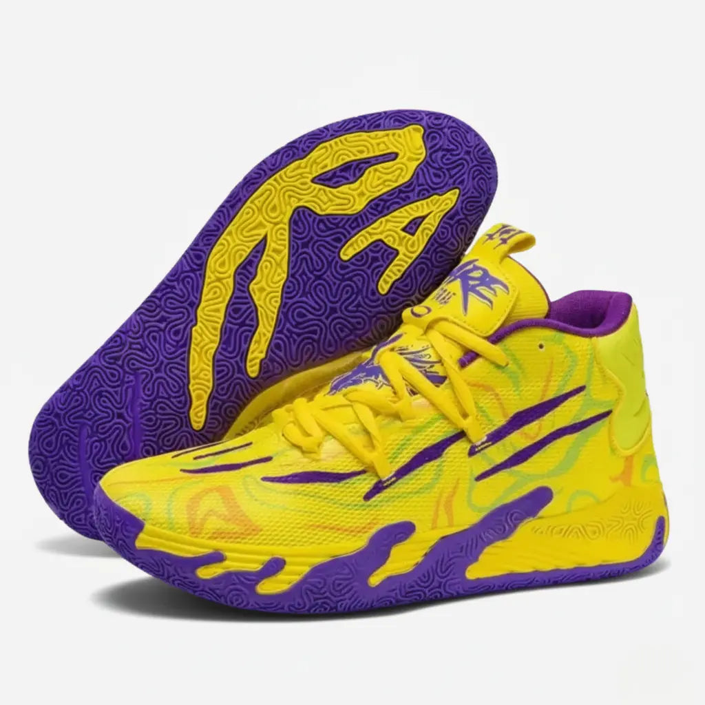 KIT Tênis de Vôlei AeroDunk + Joelheira + Meia + Manguito-Amarelo