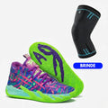 KIT Tênis de Vôlei e Basquete AeroDunk + Joelheira Grátis - Roxo/Verde