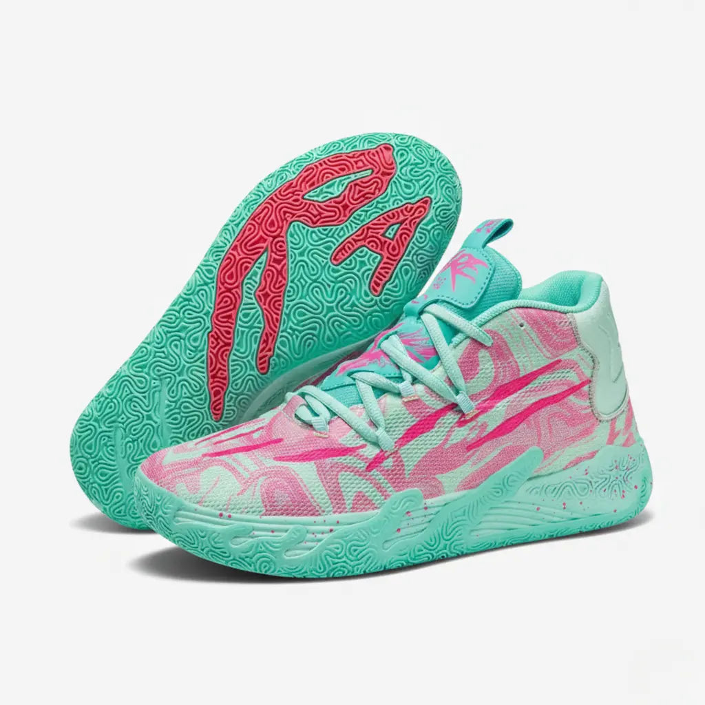 KIT Tênis de Vôlei AeroDunk + Manguito-Verde/Rosa