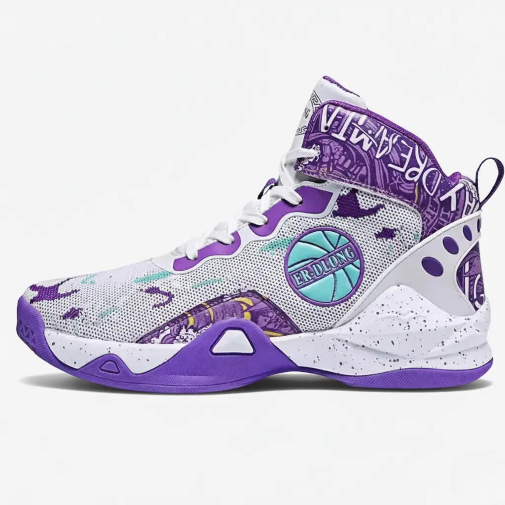 Tênis de Basquete Cano Alto | Er-Dlong-Roxo — Roxo #Cor_Roxo
