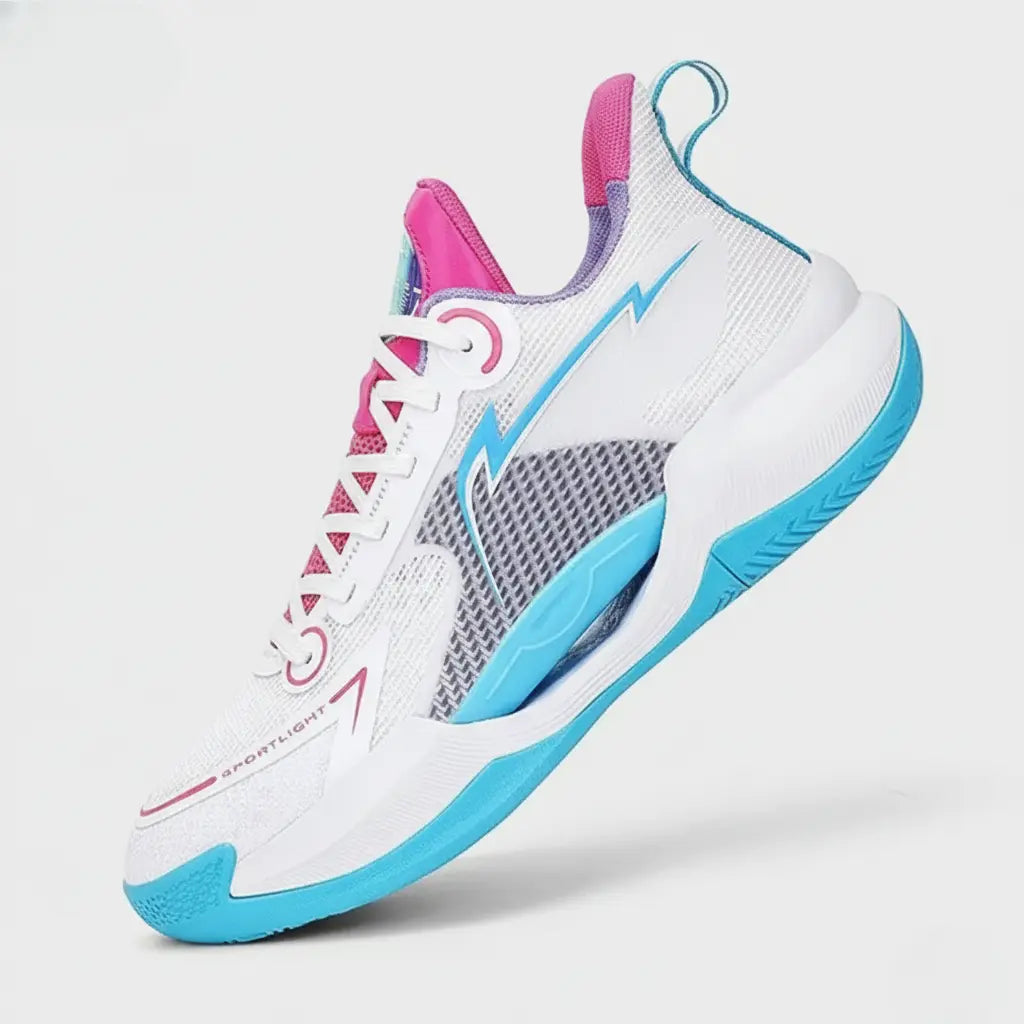 Tênis de Vôlei e Basquete - Impulse- Branco/Azul/Rosa