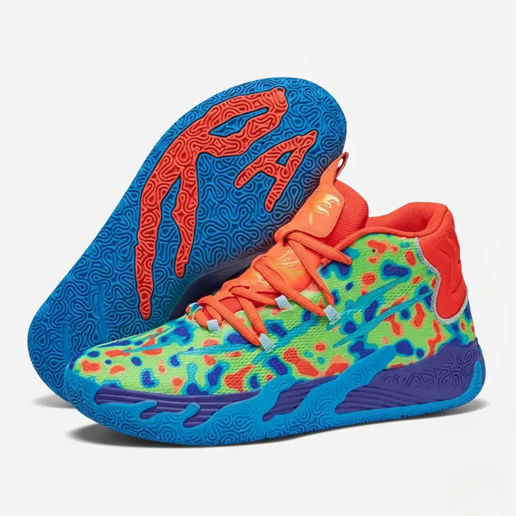 Tamanho 41 - Tênis de Vôlei AeroDunk - Vivazz - Verde / Laranja