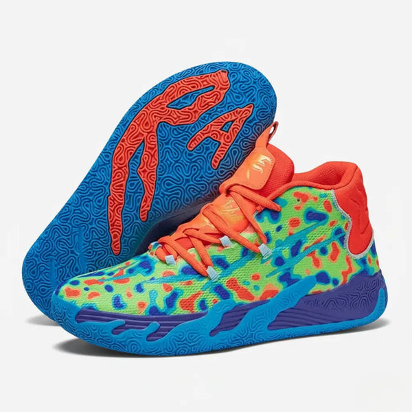 Tamanho 41 - Tênis de Vôlei AeroDunk - Vivazz - Verde / Laranja