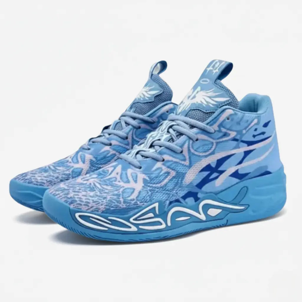 KIT Tênis de Vôlei Impact Blaze + Joelheira + Meia + Manguito-Azul 