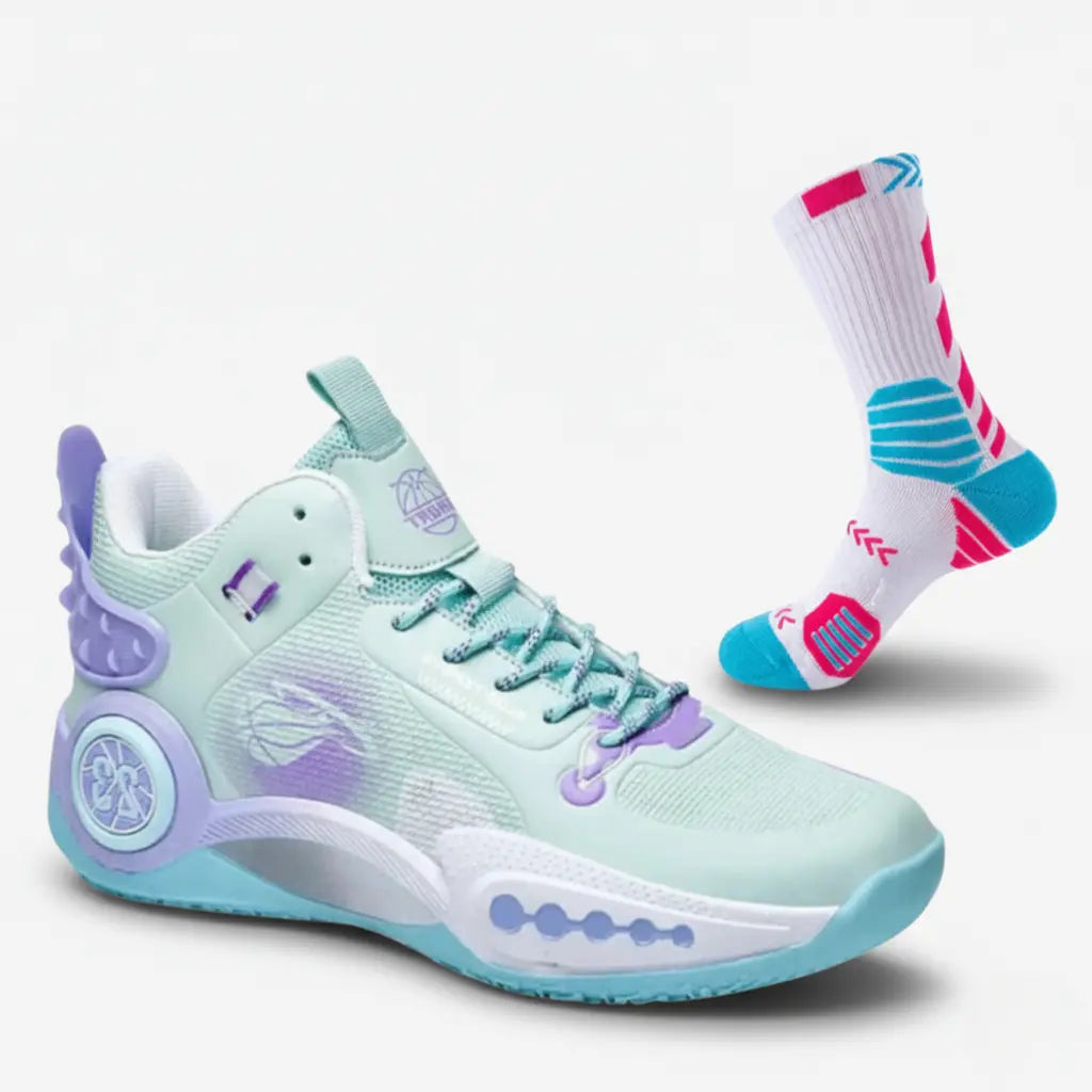 BF - Tênis De Vôlei e Basquete SprintFlow  + Meias de Brinde-Verde