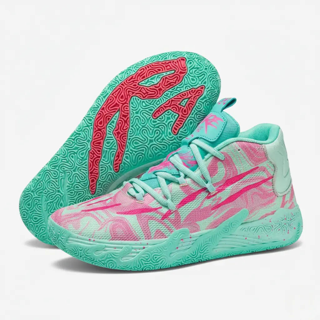 KIT Tênis de Vôlei AeroDunk + Joelheira Grátis-Verde/Rosa
