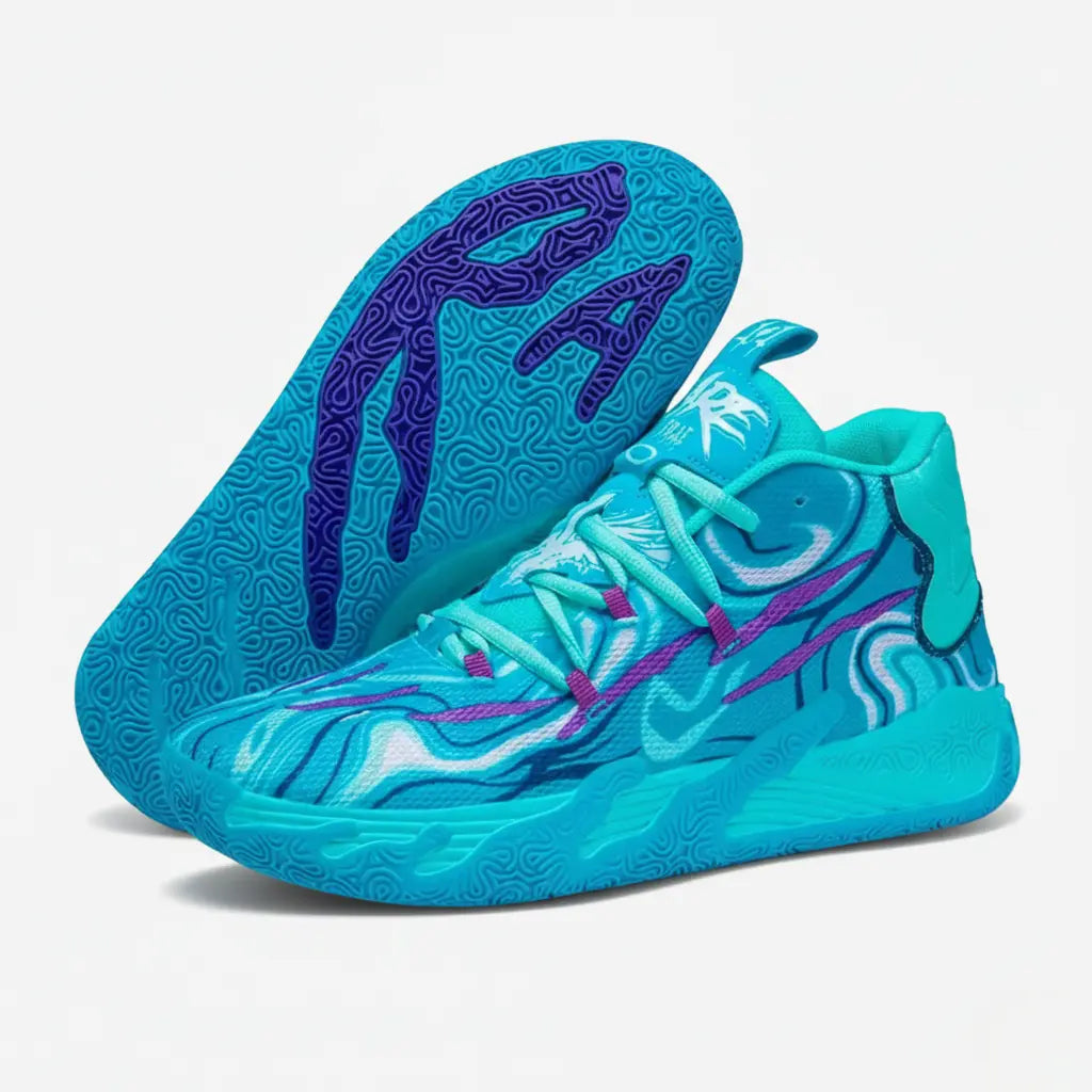 KIT Tênis de Vôlei AeroDunk + Manguito-Azul Bebê