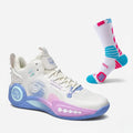 BF - Tênis De Vôlei e Basquete SprintFlow  + Meias de Brinde - Branco/Azul