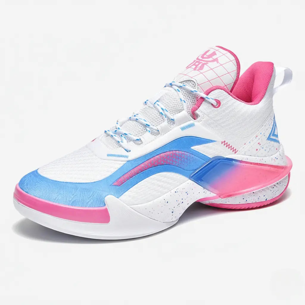 Tênis de Basquete e Vôlei Bounce Pro | Amortecimento Duplo e Grip Antiderrapante- Rosa