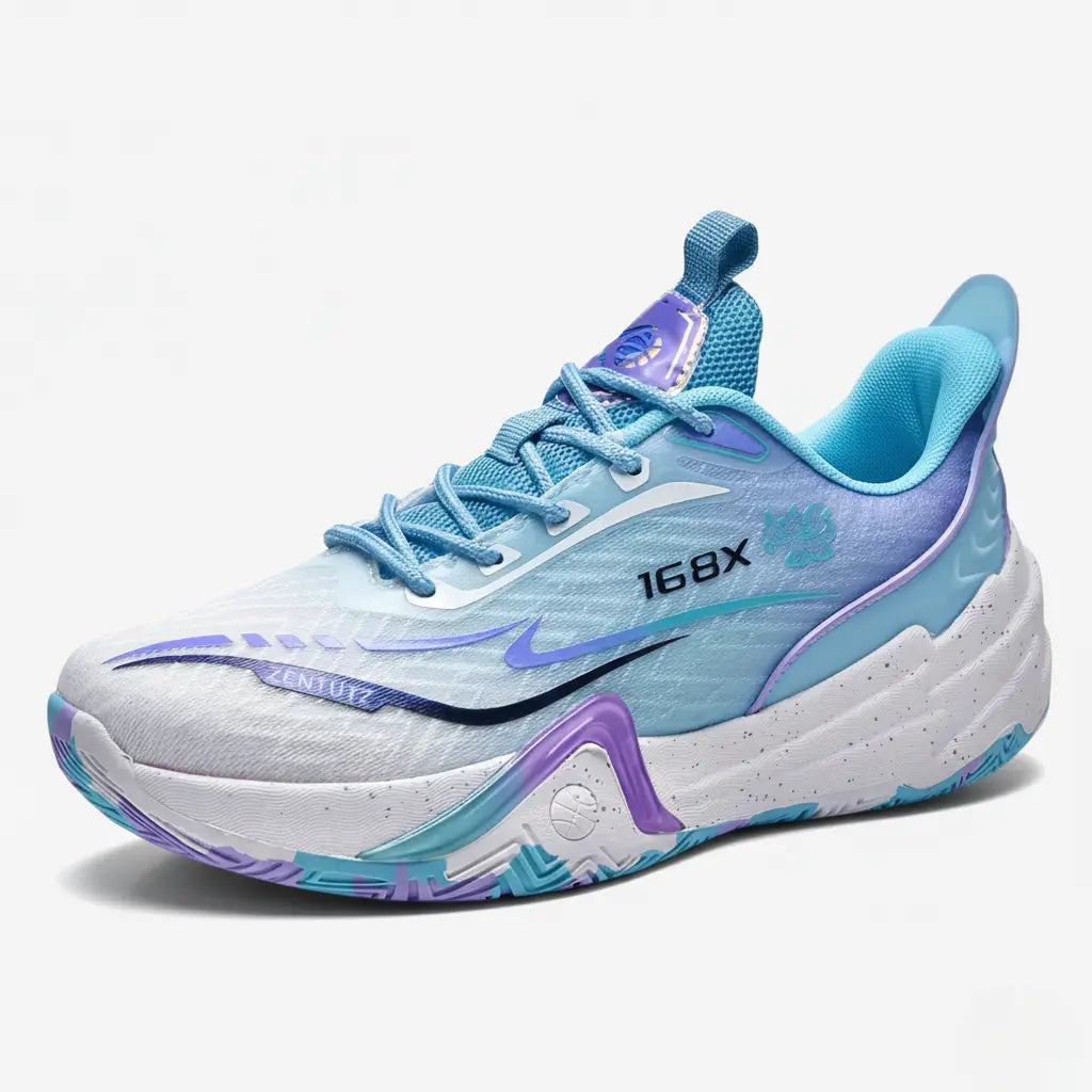 KIT Tênis de Vôlei Flex 168X + Joelheira de Brinde-Azul Claro