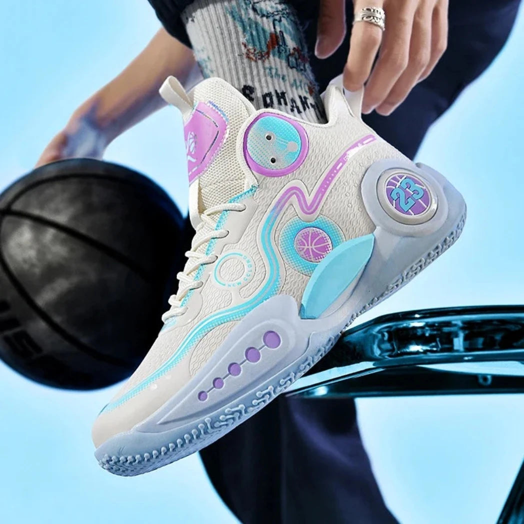 Tênis De Basquete Power Glide | Lançamento 2024-Roxo/Verde