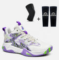 Kit Trio Set: Tênis de Vôlei e Basquete + Manguito + Joelheira - Roxo