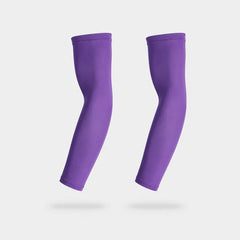 Manguito de Compressão Longo para Vôlei | Proteção UV, Ajuste Anatômico e Alta Performance BLCKF - Par - Roxo